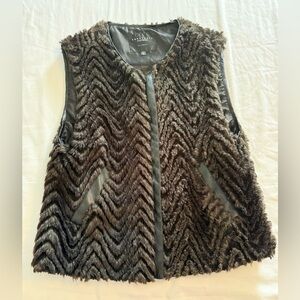 Sanctuary Brown Faux Fur Vest
